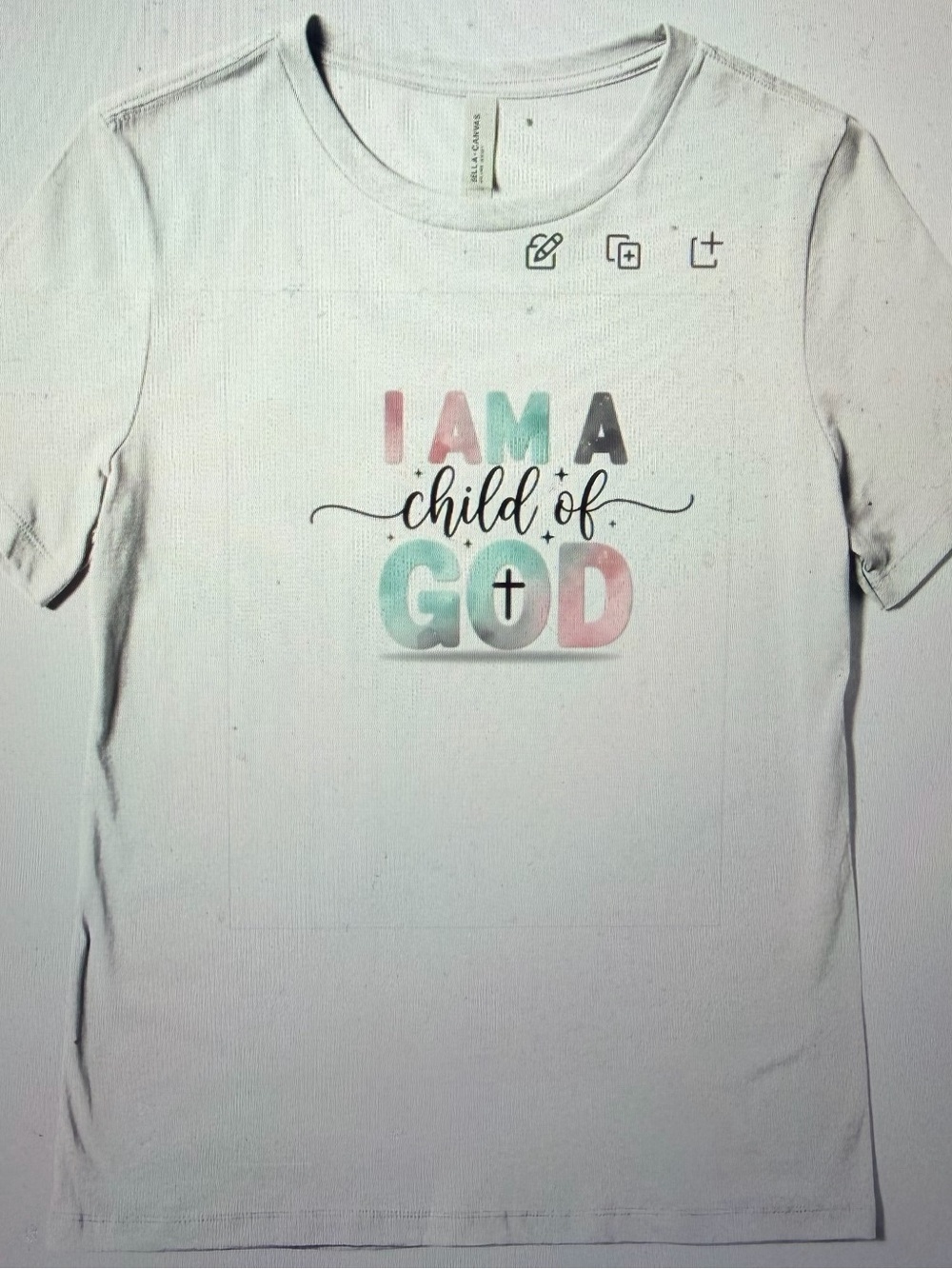 I AM A Child of God Graphic Tee - White